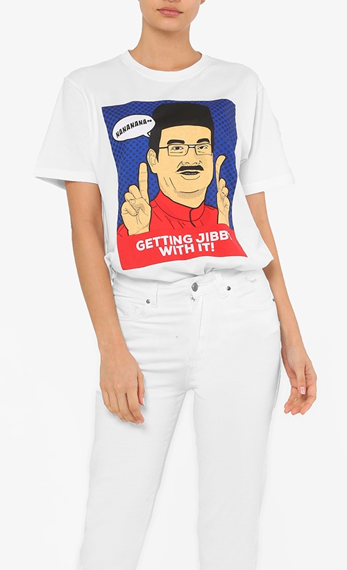 Getting Jibby with It T-shirt in White image 2