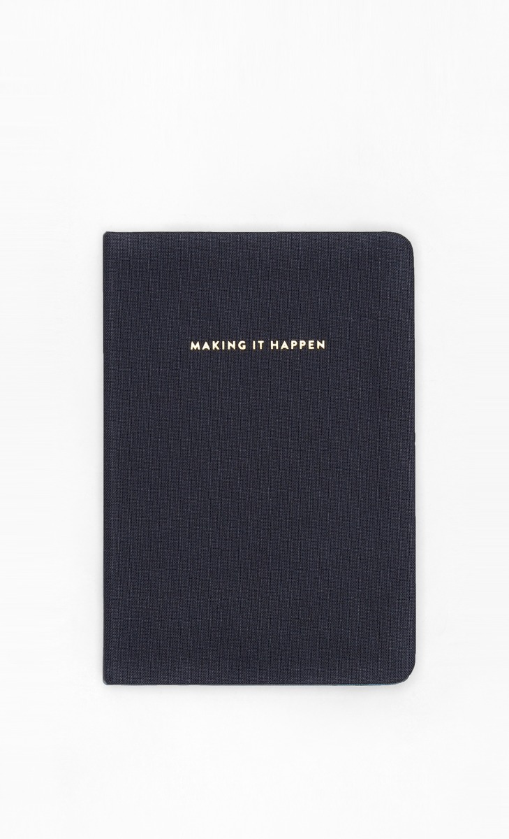 Making It Happen Notebook in Navy Blue
