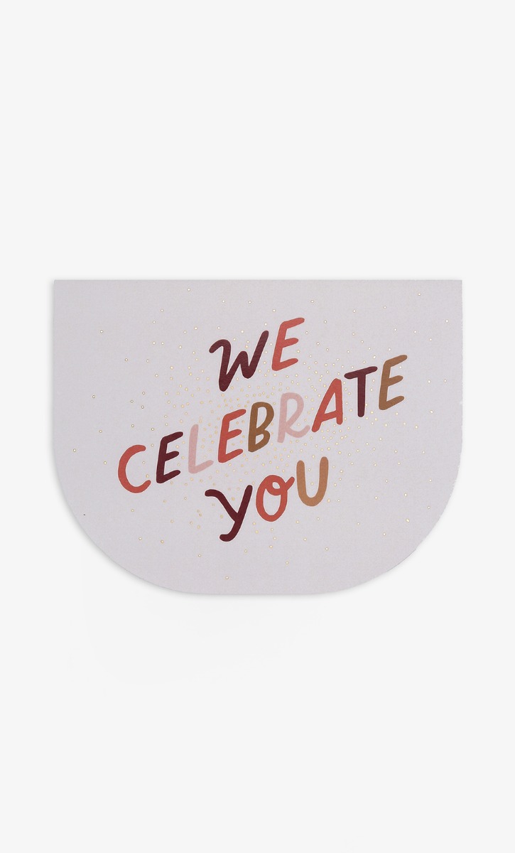 We Celebrate You Card in Multi
