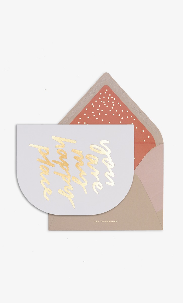 You are My Happy Place Card in Gold image 2