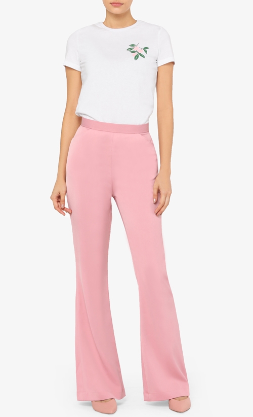 Painted Peaches Tee in White