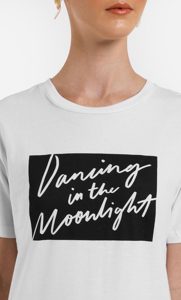 Moonlight Tee in White image 2