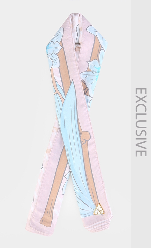 Moth Cake Square Scarf in Khaki image 2