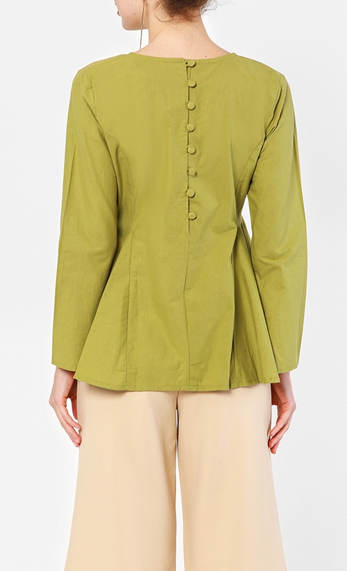 Hera Top in Green image 2