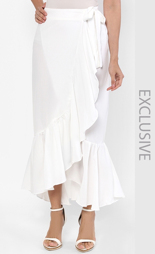 Pudding Skirt in White