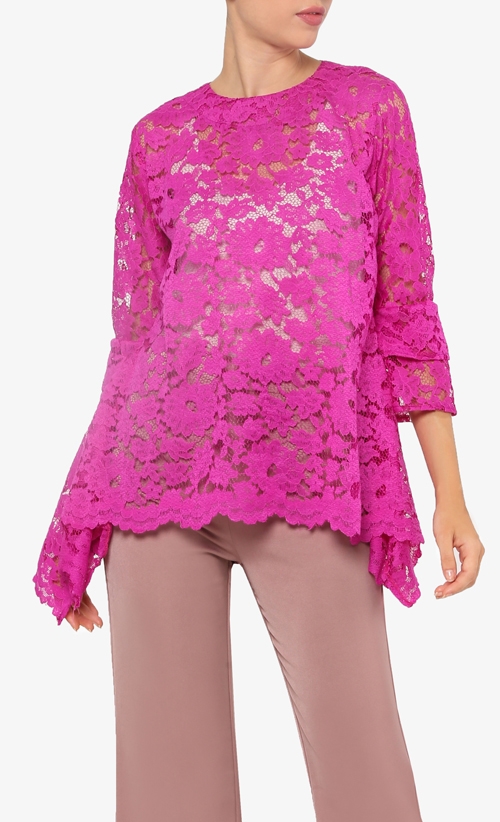 Nara Top in Fuchsia image 2