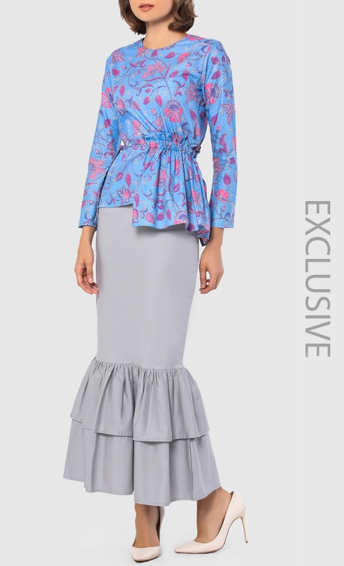 Pixy Kurung Set in Blue