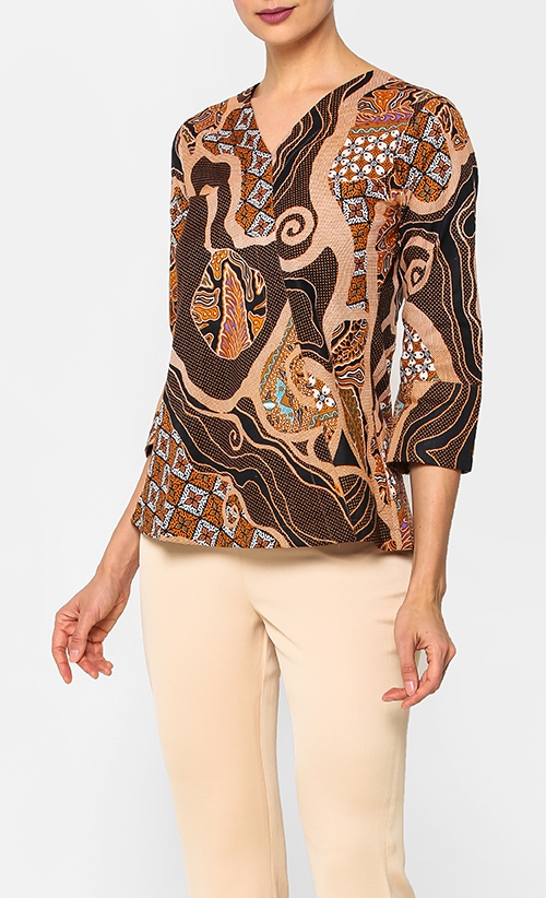 Elayne Top in Brown