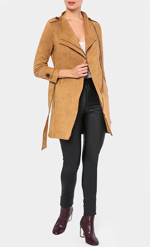 Trench Jacket in Brown