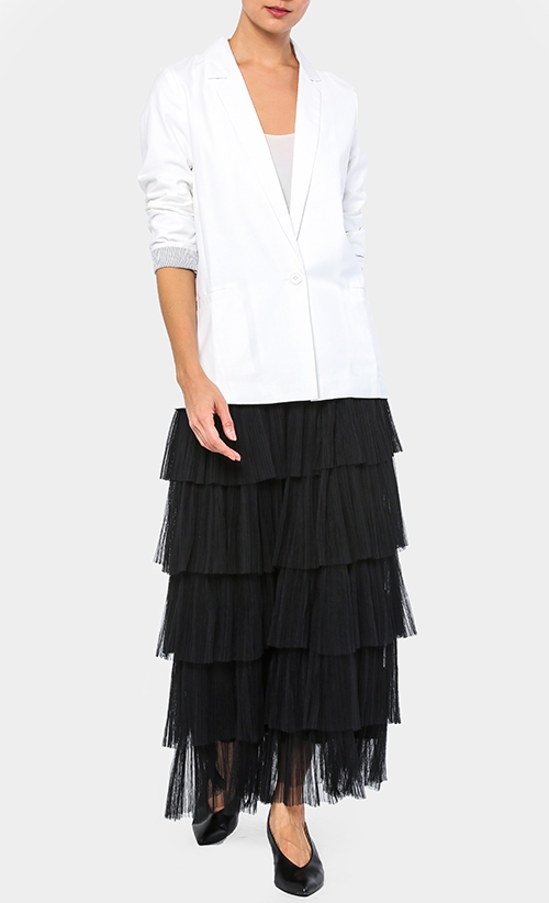 Bella Tiered Skirt in Black