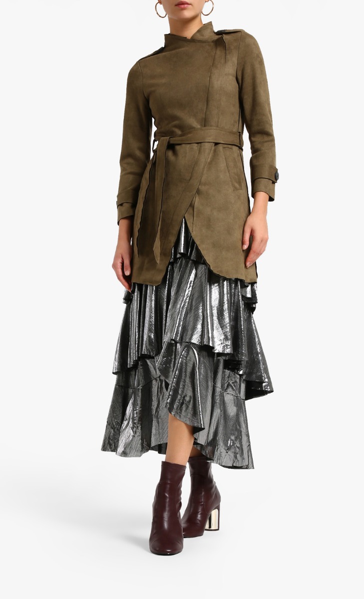 Trench Jacket In Army Green