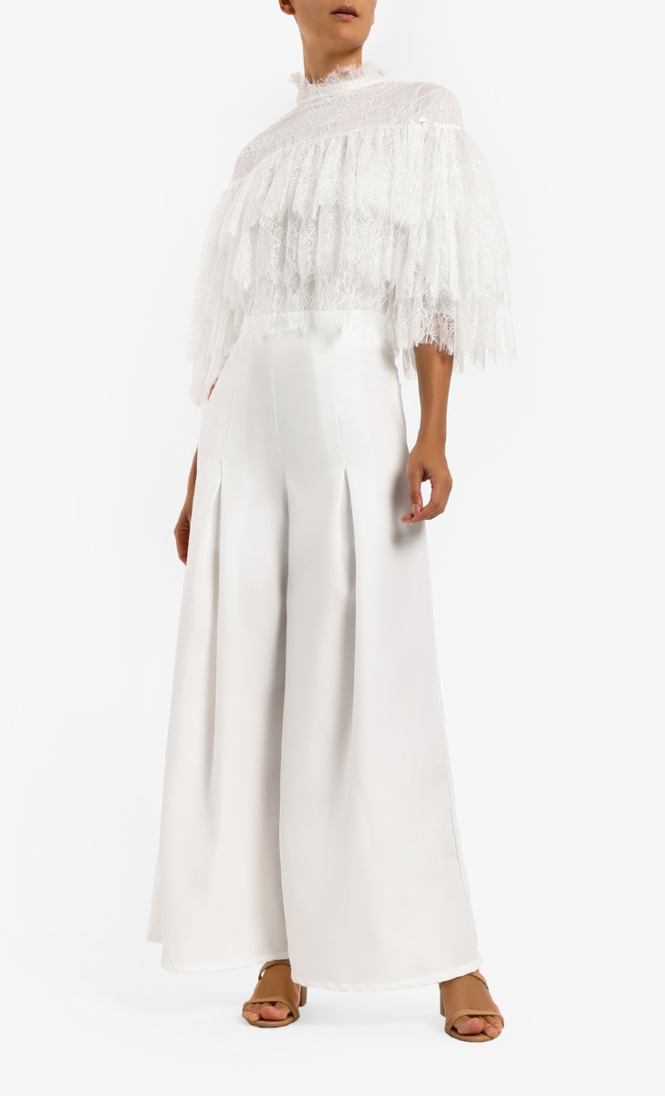 Lace Crop Top 2.0 in White