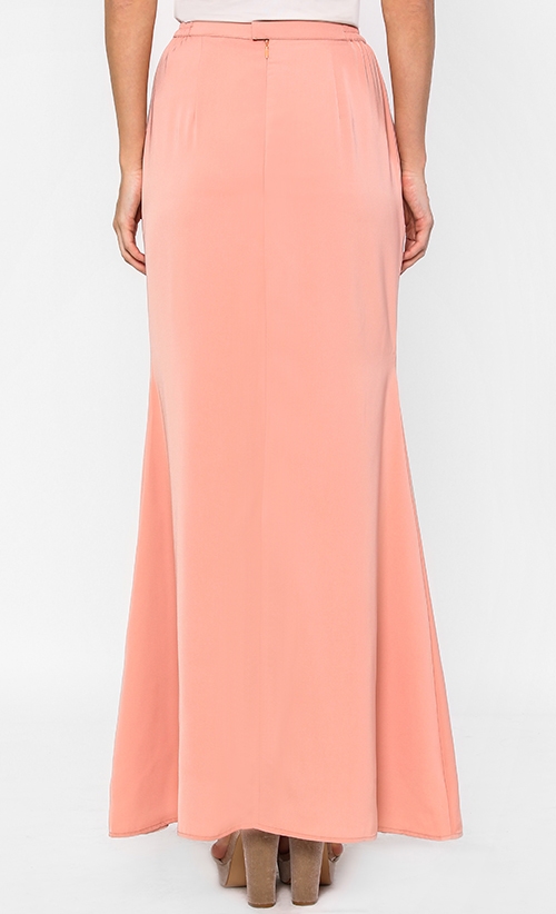Jane Mermaid Skirt in Shrimp Pink image 2