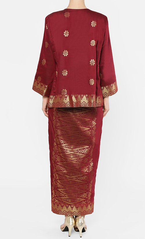 Baju Kurung Kedah Songket Tradisional - malaytng