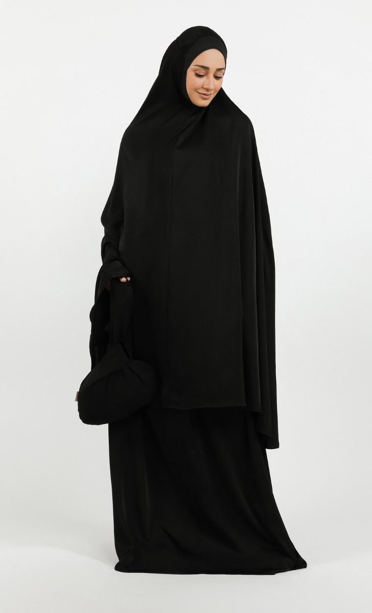 Doha Two-Piece Prayerwear in Midnight Black