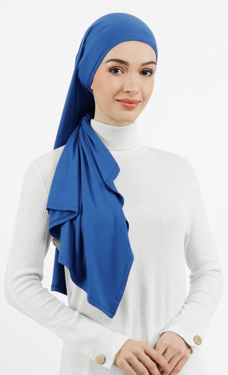 Dubai Jersey Hijab in Blue