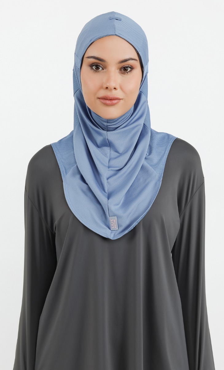 Instant Active Hijab 2.0 in Dusty Blue