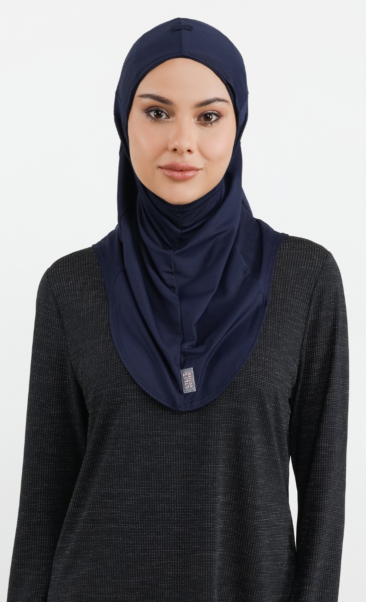 Instant Active Hijab 2.0 in Navy Blue