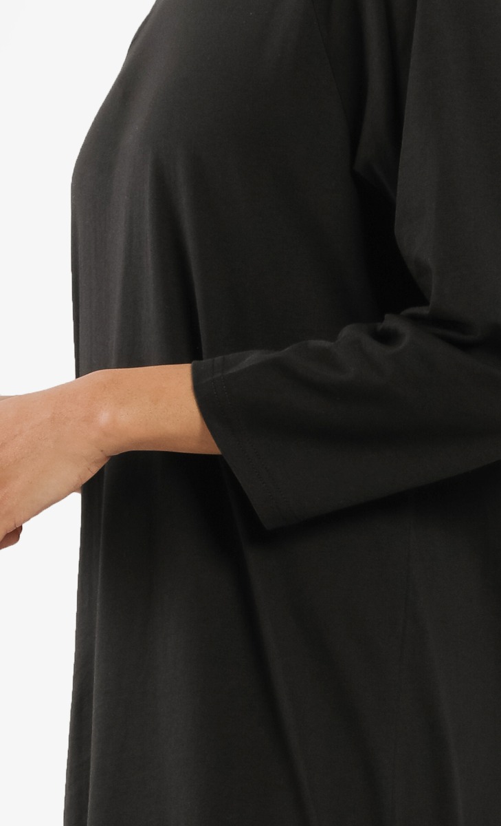 T-Shirt Dress in Black image 2