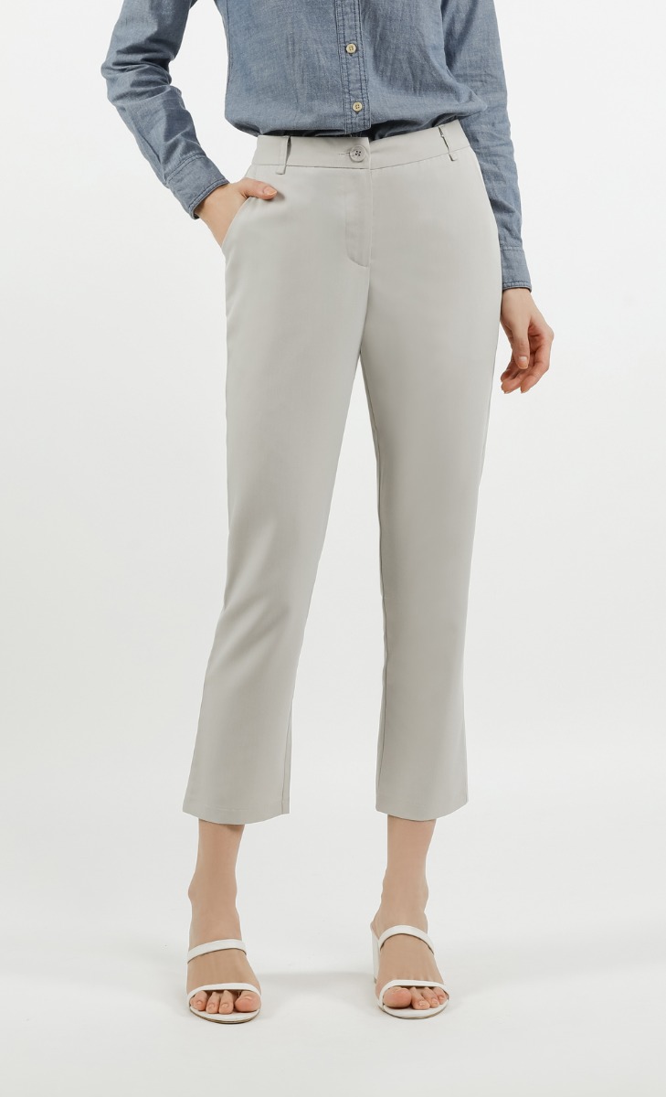 Ankle Pants in Warm Grey