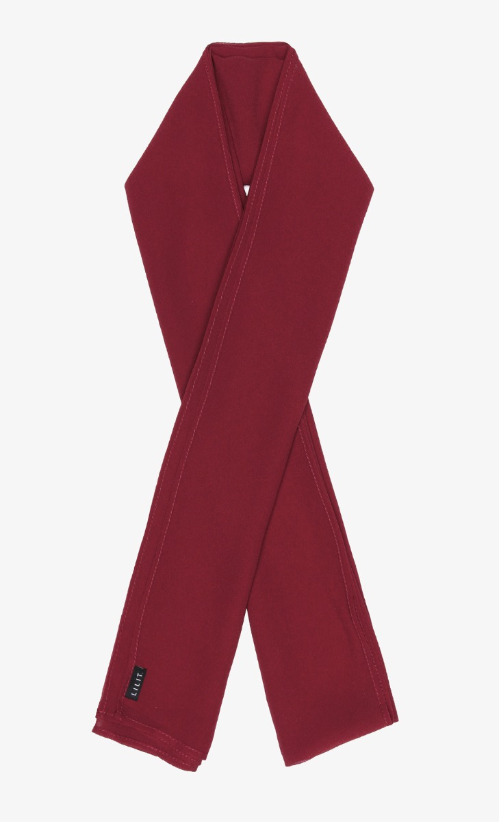 Havana Chiffon Hijab In Chili Red image 2