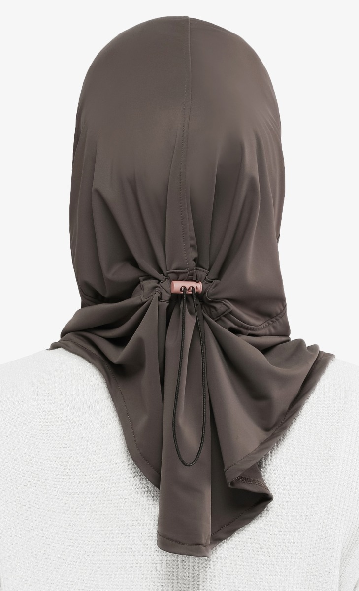 Instant Active Hijab in Brown image 2