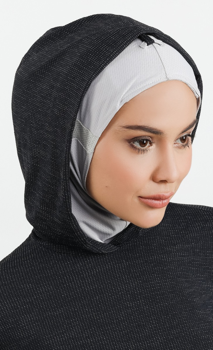 Instant Active Hijab 2.0 in Grey image 2
