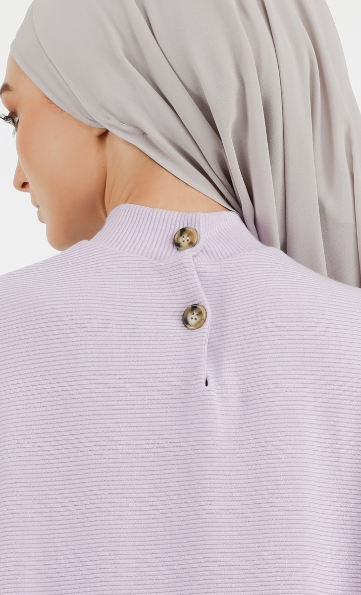 Comeback Ribbed Top in Lilac image 2