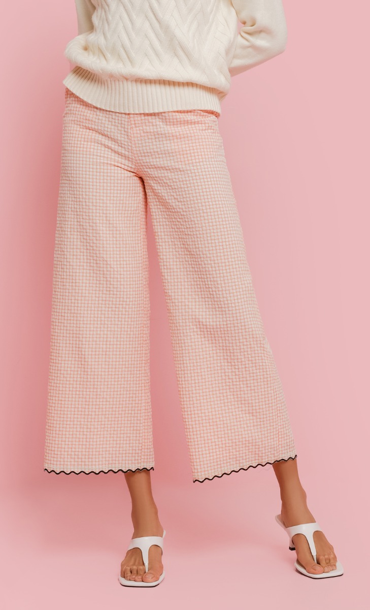 Embroidered Pants in Sunset