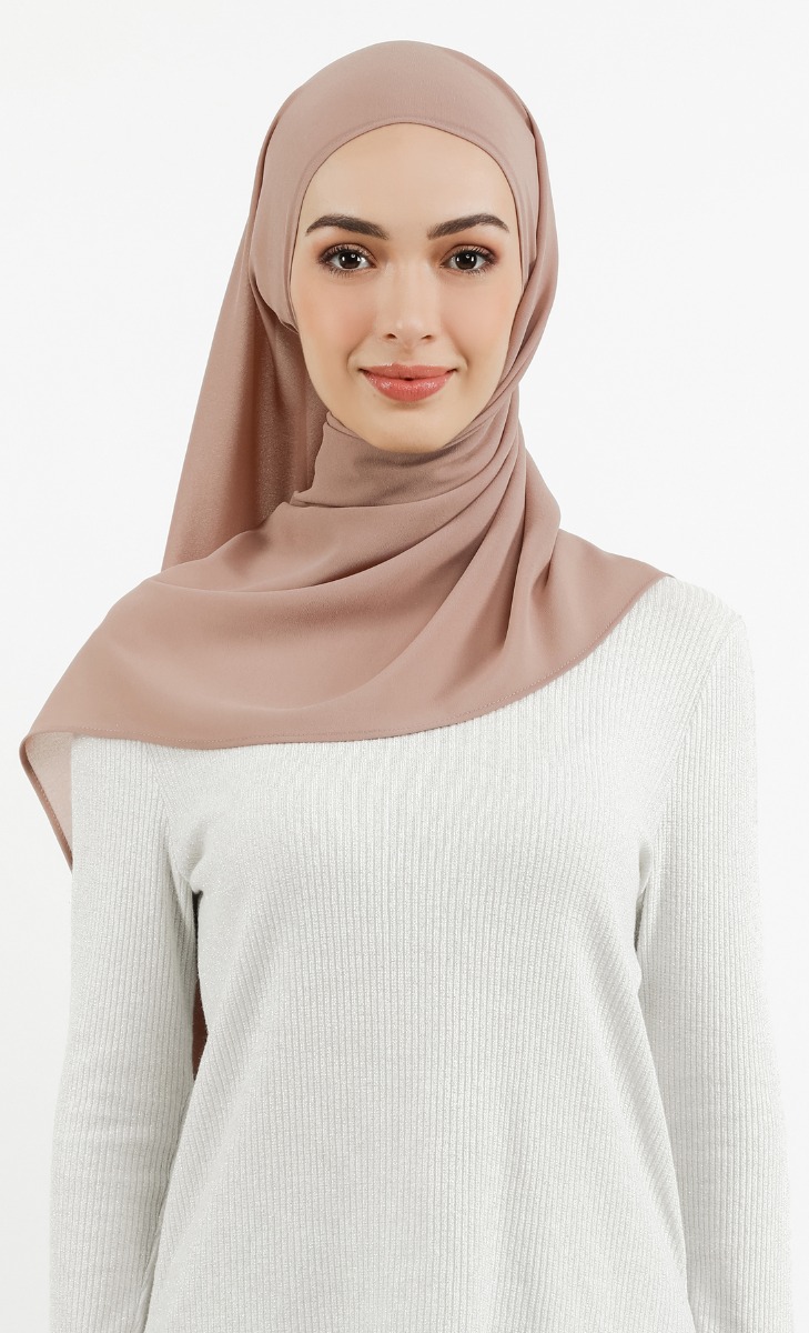 Chicago Chiffon Hijab in Taupe