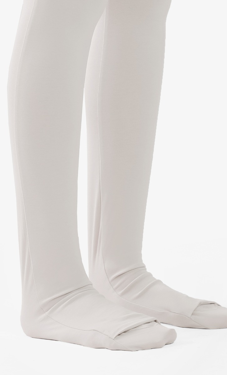 Socks Leggings in Light Grey image 2