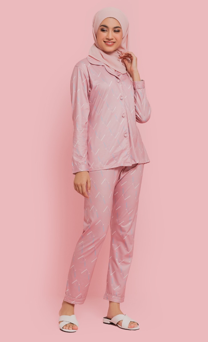 Pajamas Set In Dusty Pink