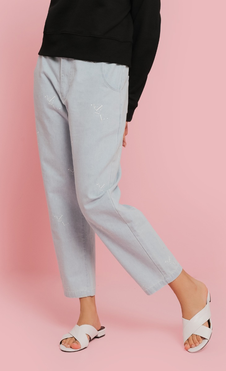 D U A Mom Jeans In Light Blue