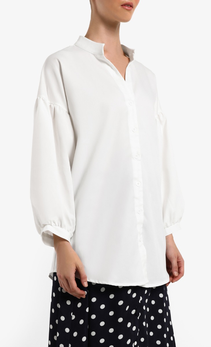 Kadiana Tunic Blouse in Off White  image 2