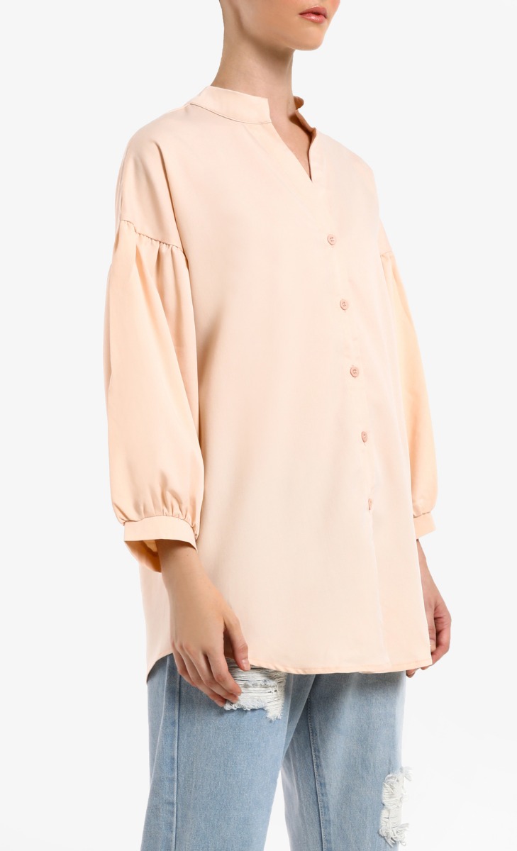 Kadiana Tunic Blouse in Beige  image 2
