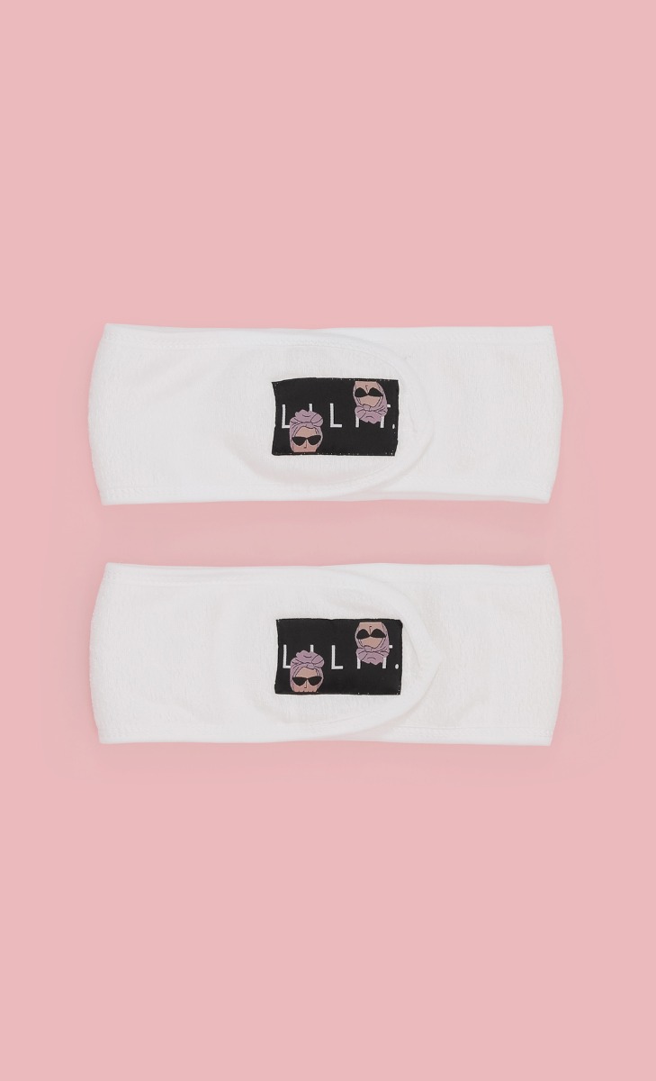 2-in-1 Spa Headband in White