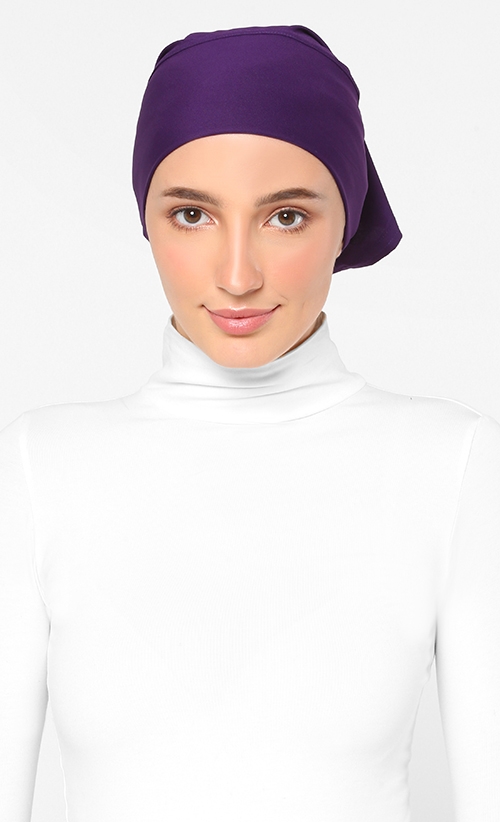 Tube Style Inner Hijab in Purple  image 2