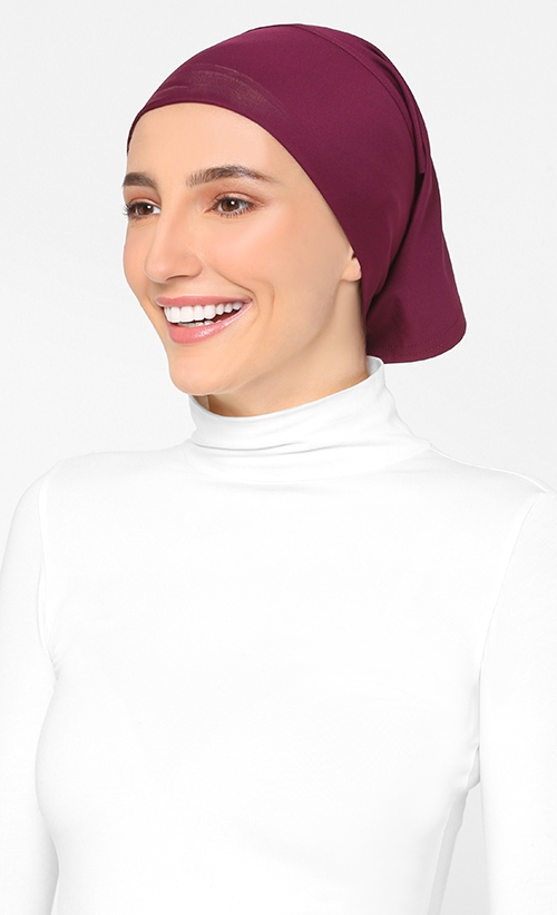 Tube Style Inner Hijab in Currant