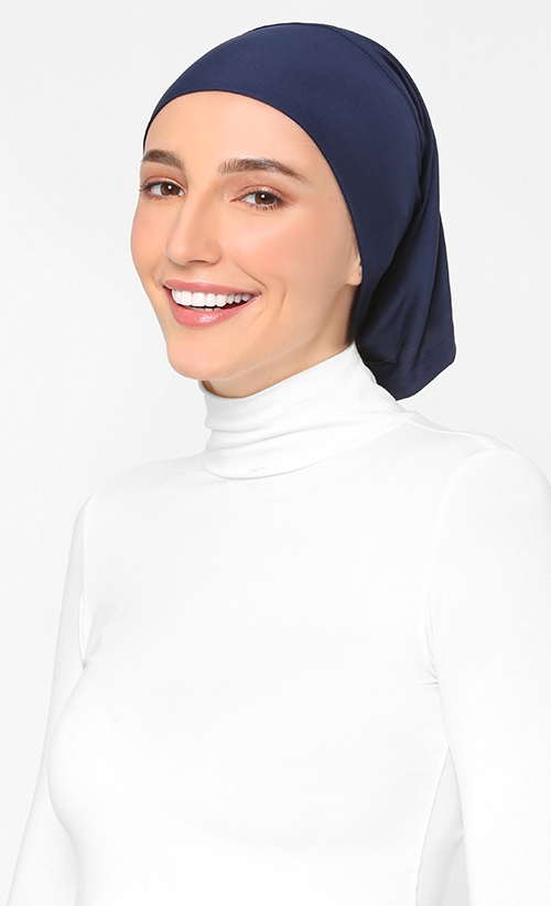 Tube Style Inner Hijab in Dark Blue