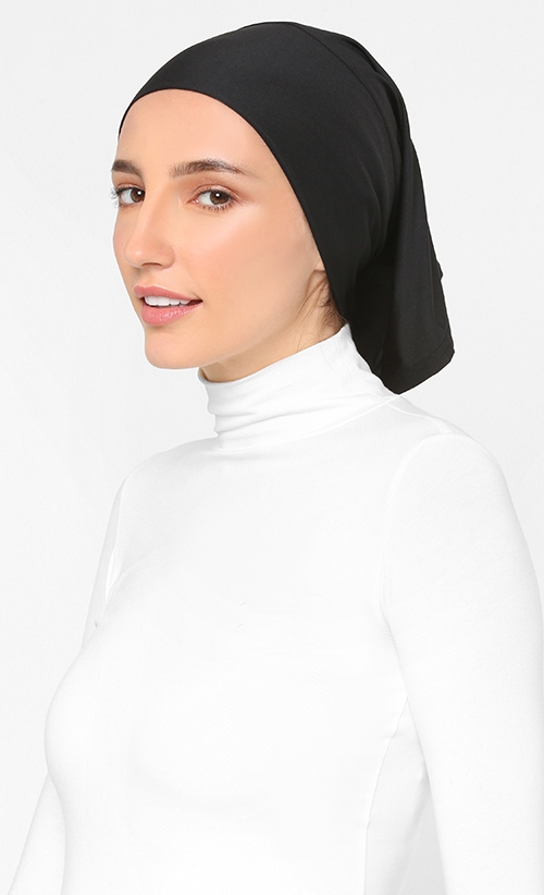 Tube Style Inner Hijab in Black