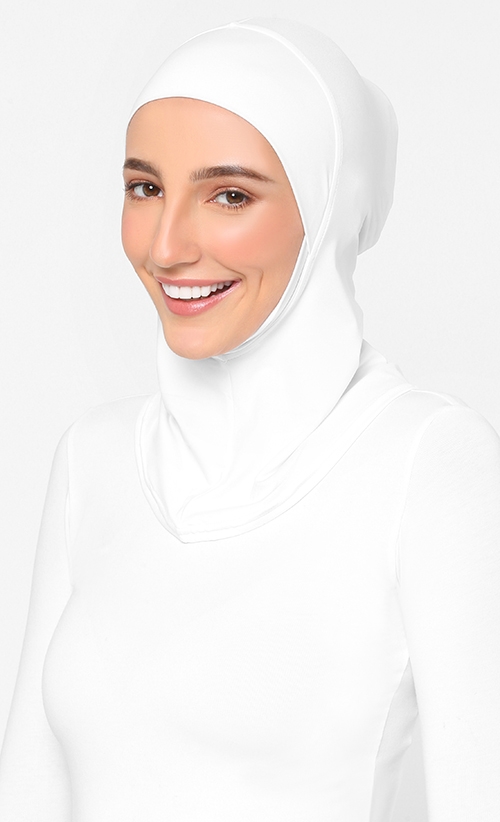 Full Style Inner Hijab in White 