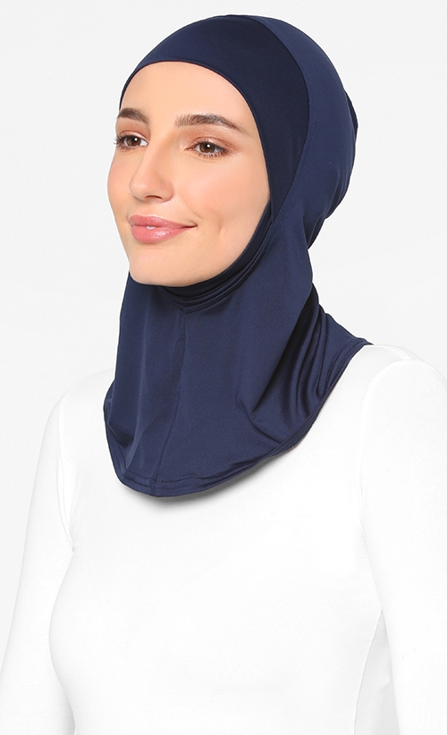 Full Style Inner Hijab in Dark Blue