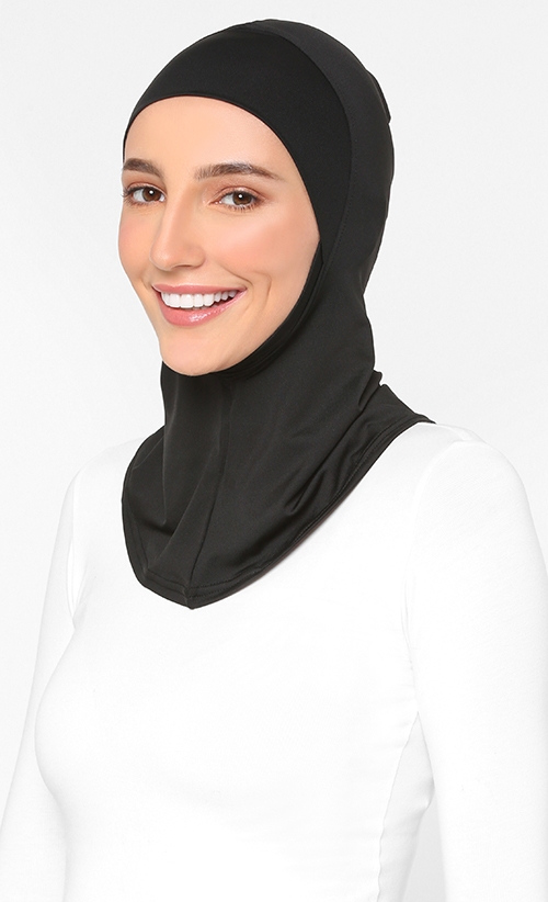 Full Style Inner Hijab in Black 