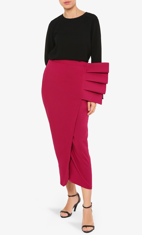 Sally Skirt in Fuchsia Pink