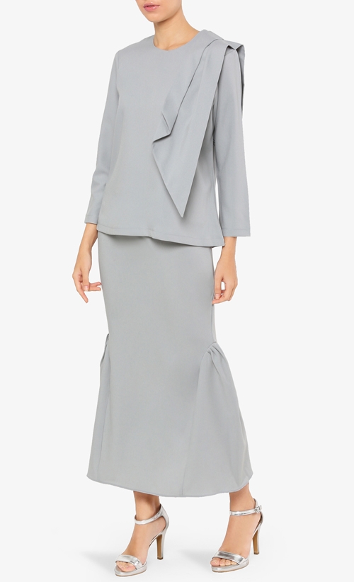 Bree Top in Stone Blue