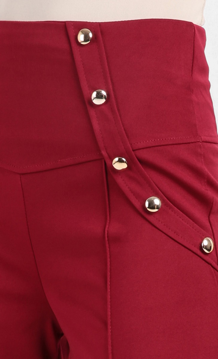 Dress Pants in Rosewood Maroon image 2