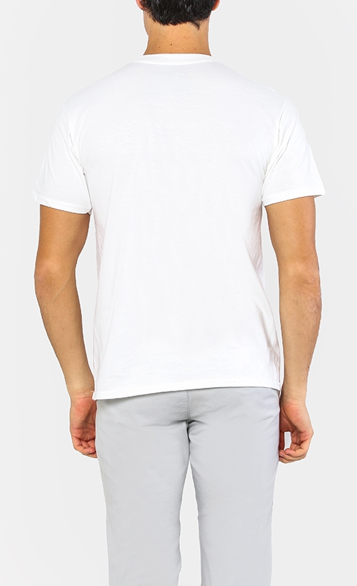 APOM RED Unisex T-Shirt in White image 2