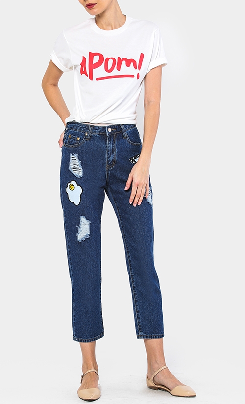 APOM RED Unisex T-Shirt in White