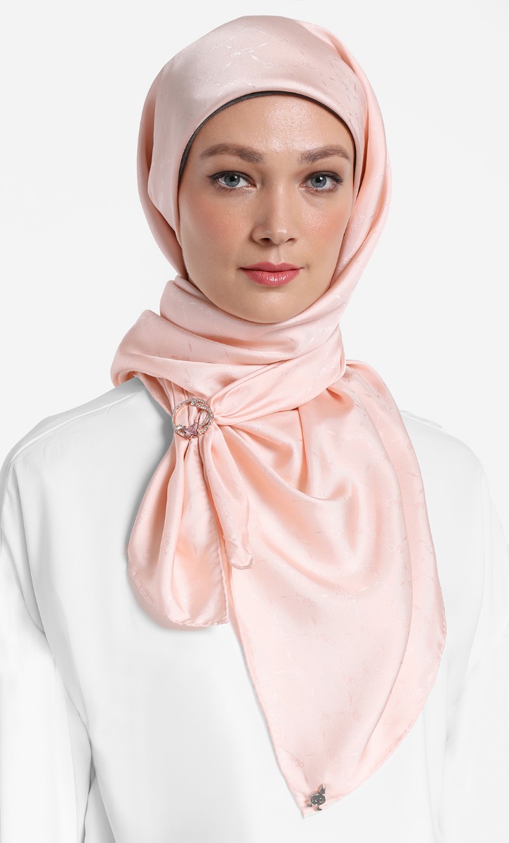 Scarf Buckle Papillon in Light Rose image 2