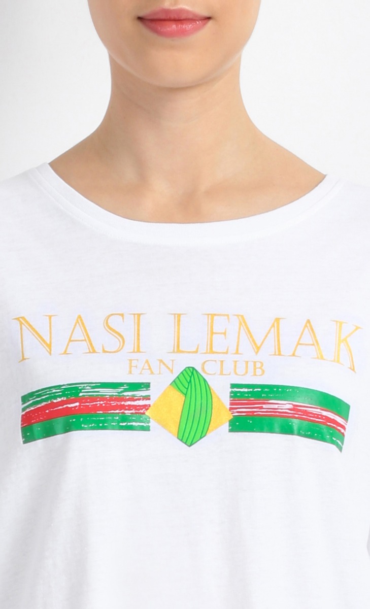 Nasi Lemak Tee in White image 2